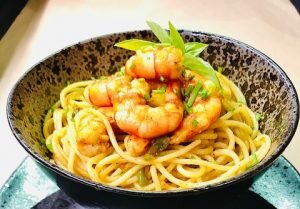 receita massa de camarão